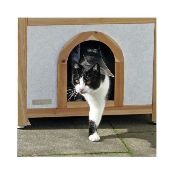 Kerbl isoliertes Katzenhaus Tyrol Alpin für den Winter im Garten