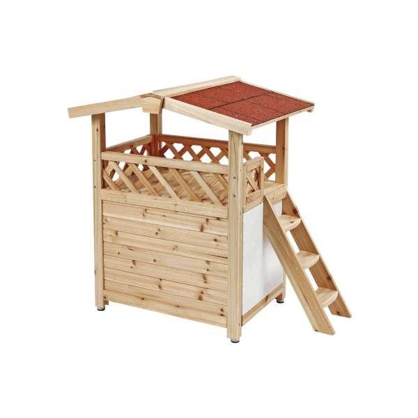 Kerbl isoliertes Katzenhaus Tyrol Alpin für den Winter im Garten