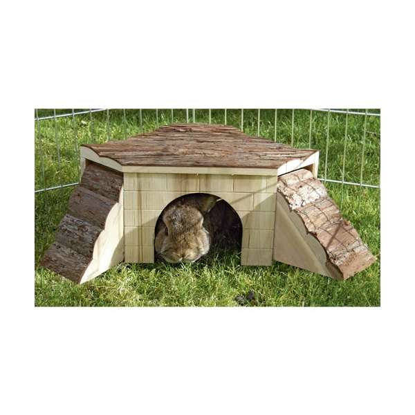 Nature Meerschweinchenhaus mit Rampen