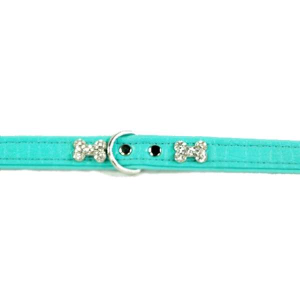 Hunter Halsband Cropue Bone Echtleder