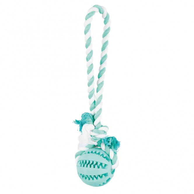 Trixie DENTAfun Naturgummi – Ball am Tau