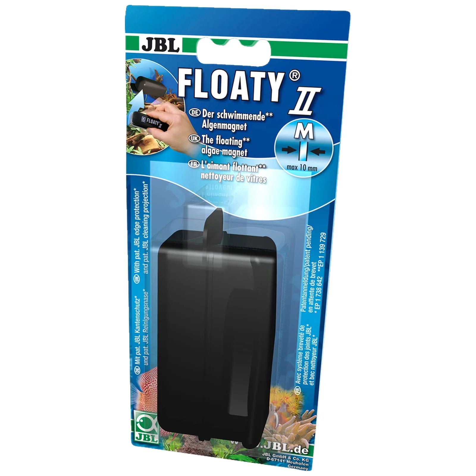 JBL Floaty II ist eine magnetische Reinigungshilfe für Aquarienglas