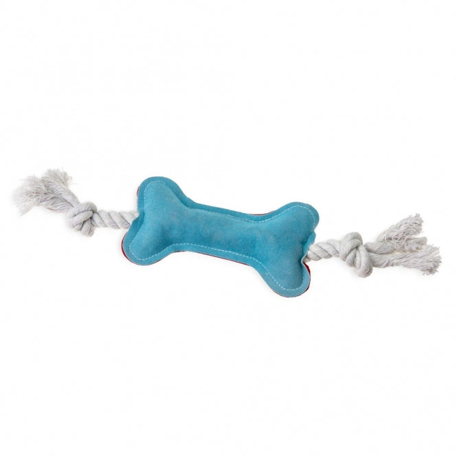 Karlie Flamingo Puppy Knochen aus Leder- / Baumwollmix