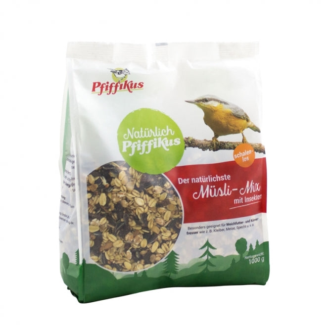 Natürlicher Müsli Mix mit Insekten