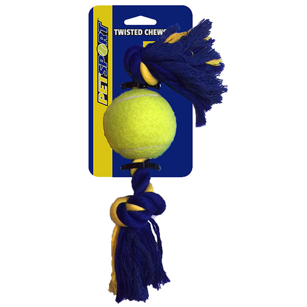 PETSPORT -2- Knotenseil mit Ball
