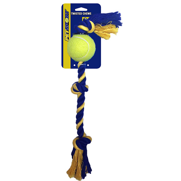 PETSPORT -3- Knotenseil mit Ball