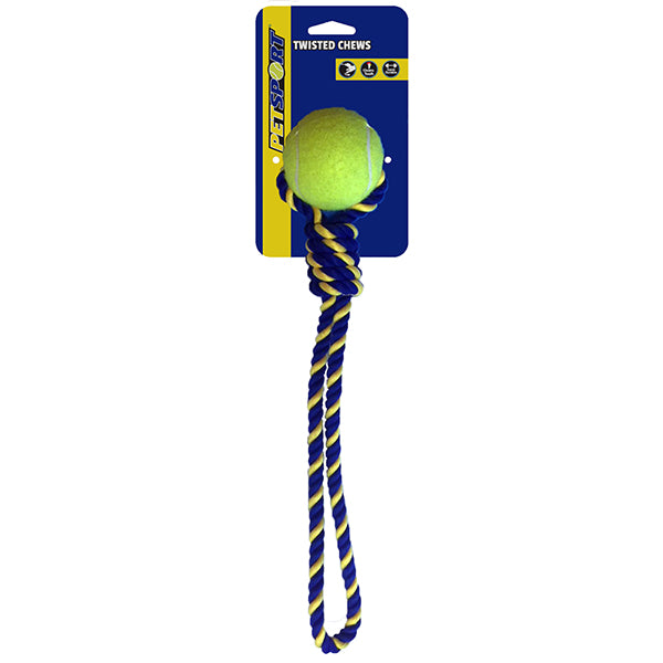 PETSPORT Baumwollseil mit Ball