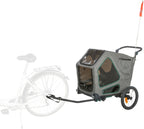 Trixie Fahrrad Anhänger für große Hunde mit Federung