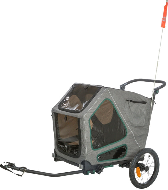 Trixie Fahrrad Anhänger für große Hunde mit Federung