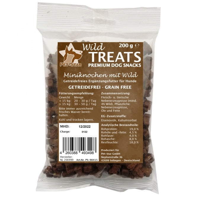 Wild Treats Miniknochen getreidefrei Wild