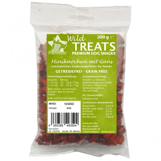 Wild Treats Miniknochen getreidefrei Gans