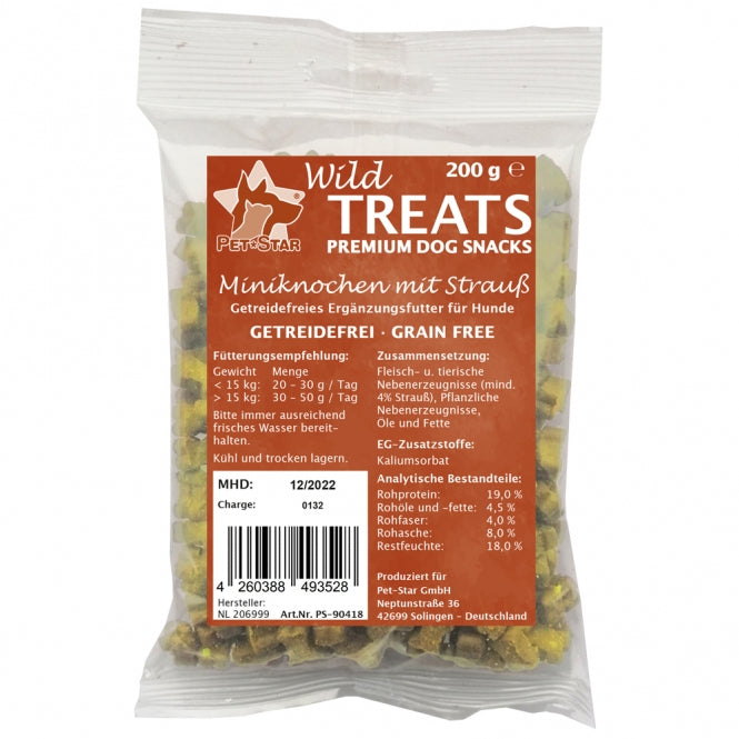 Wild Treats Miniknochen getreidefrei Strauss