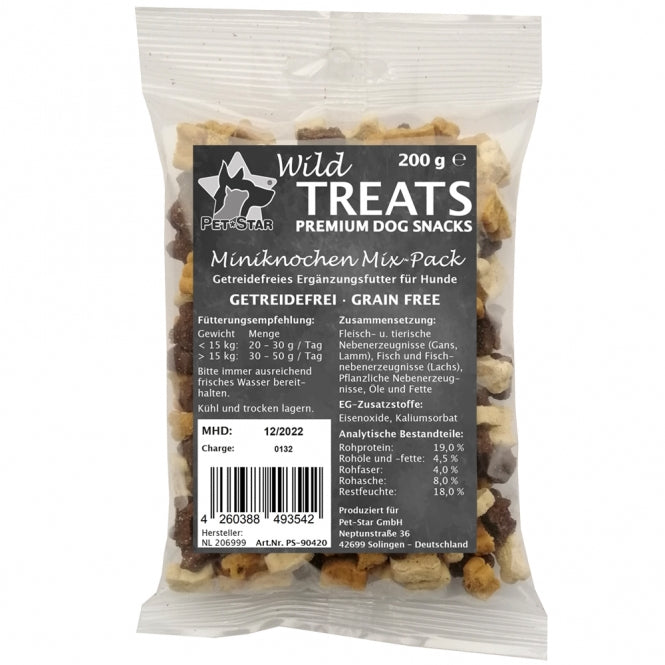 Wild Treats Miniknochen getreidefrei Mix
