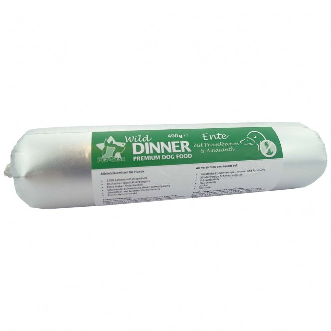 Wild Dinner Gourmet Wurst Ente + Preiselbeeren
