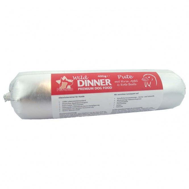 Wild Dinner Gourmet Wurst Pute + Hirse