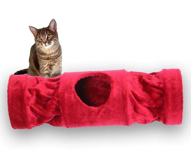 Pet Star Katzentunnel MELLY Rot