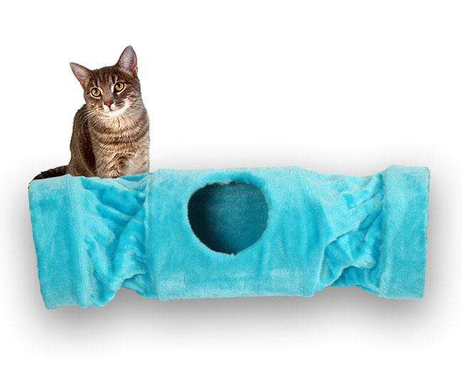 Pet Star Katzentunnel MELLY Hellblau