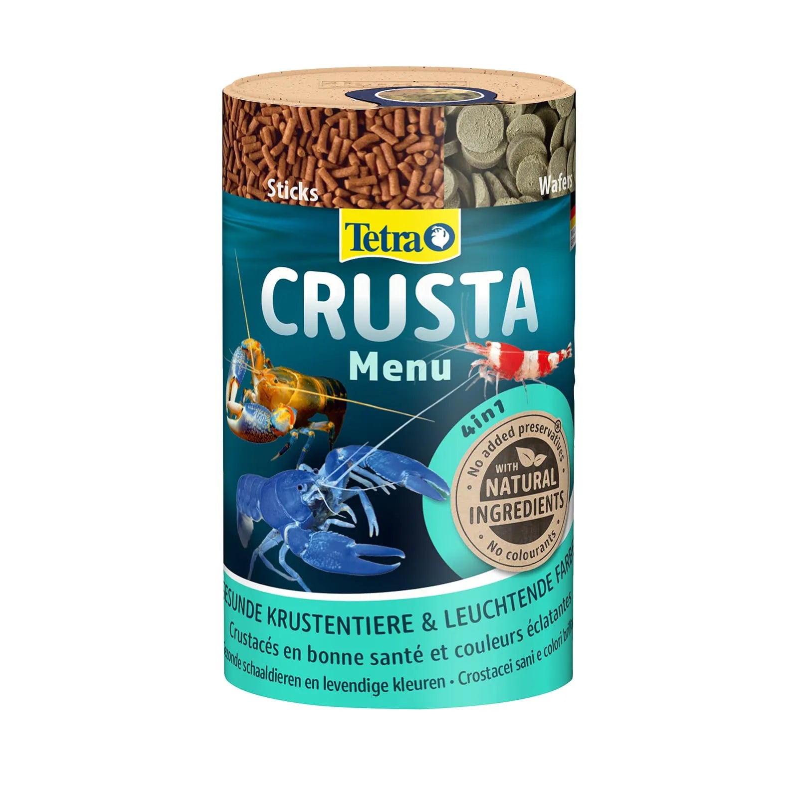 Crusta Menu von Tetra ist ein Spezialfutter für Krebstiere und andere wirbellose Aquarienbewohner wie Garnelen und Krebse.
