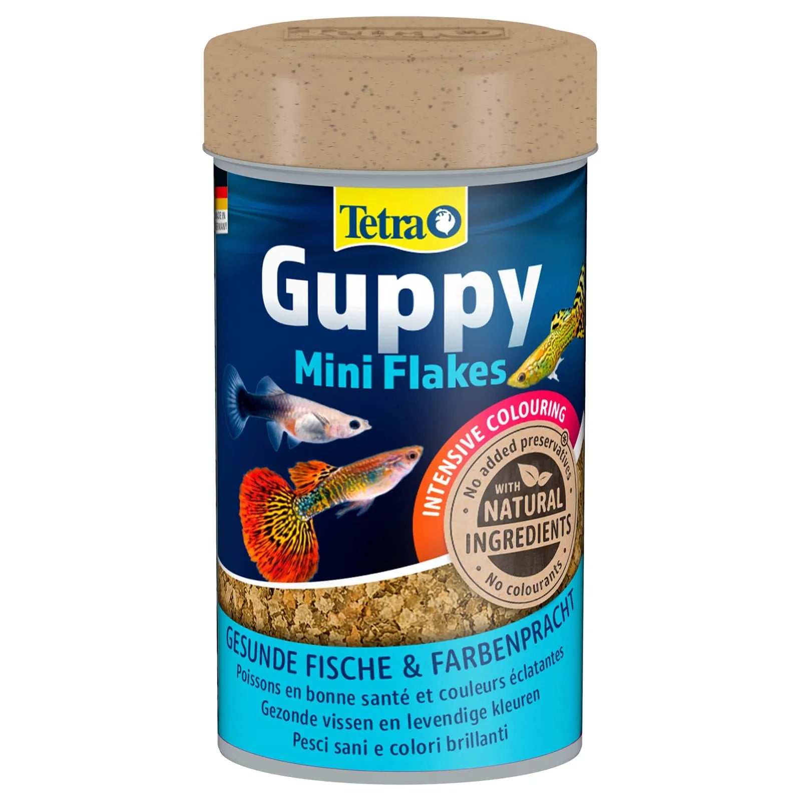 Tetra Guppy ist ein speziell formuliertes Futter für Guppys und andere kleine Zierfische im Aquarium. 
