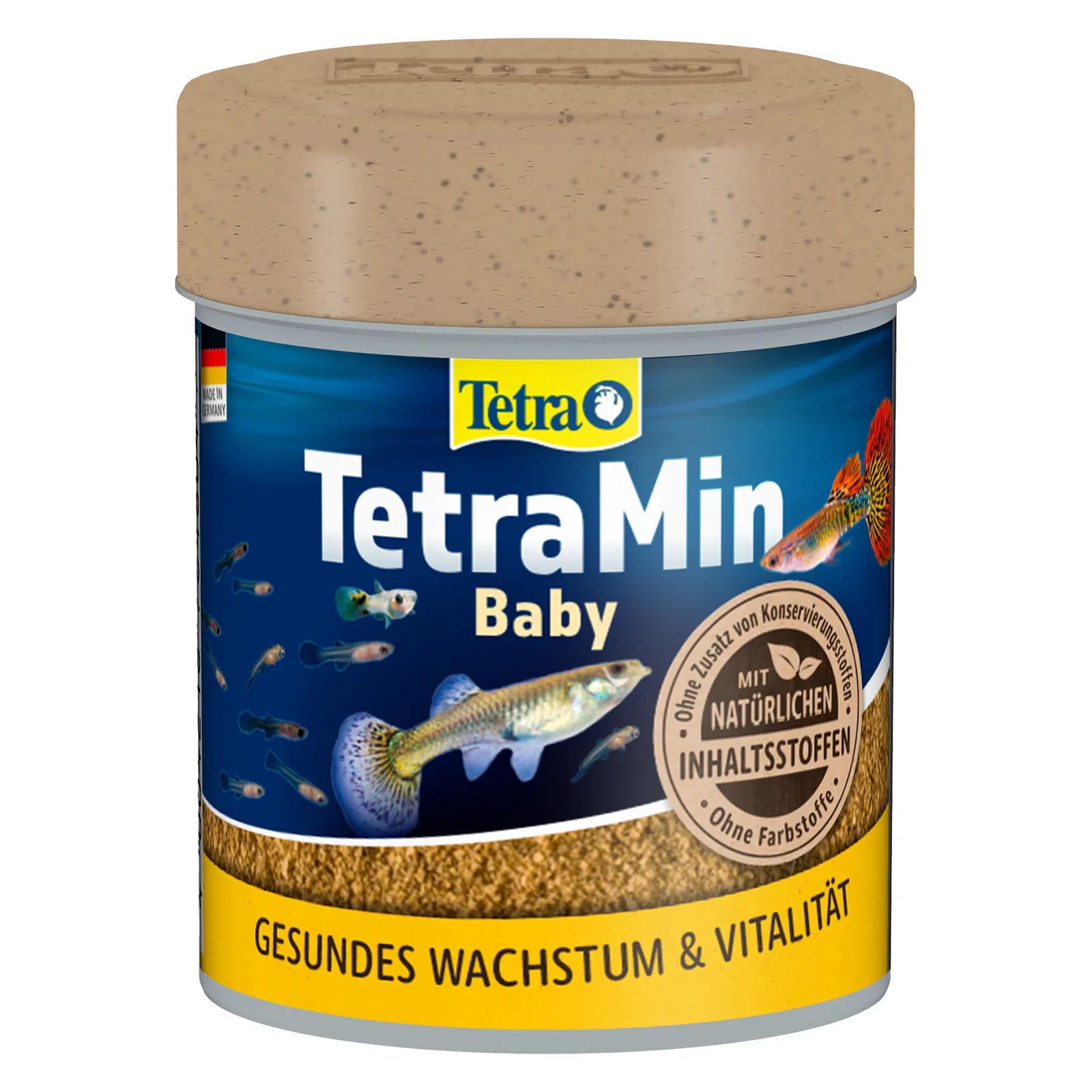 TetraMin Baby ist ein Spezialfutter für Jungfische und kleine Fischarten in Aquarien