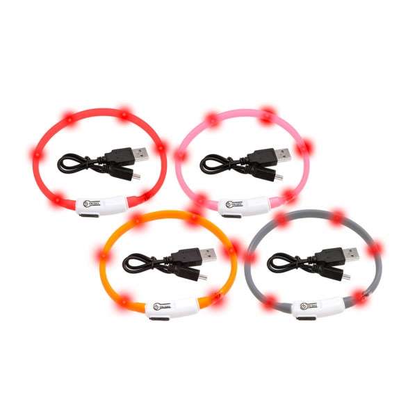 Karlie Visio Light Cat LED-Schlauch mit USB in Grau, Orange, Pink und Rot