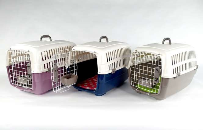Transportbox Voyager Luxus mit Kissen + Napf