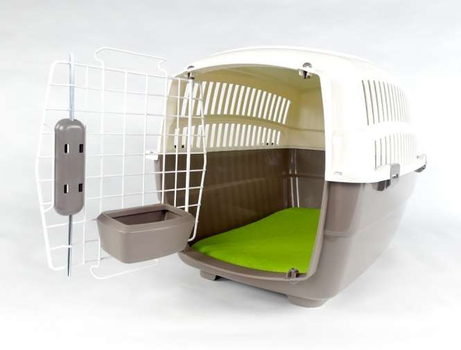 Transportbox Voyager Luxus mit Kissen + Napf