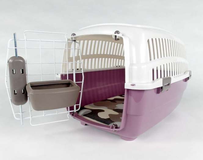 Transportbox Voyager Luxus mit Kissen + Napf