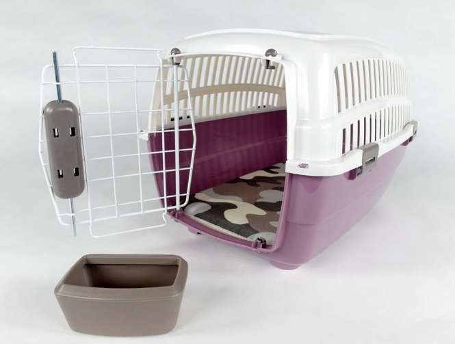 Transportbox Voyager Luxus mit Kissen + Napf