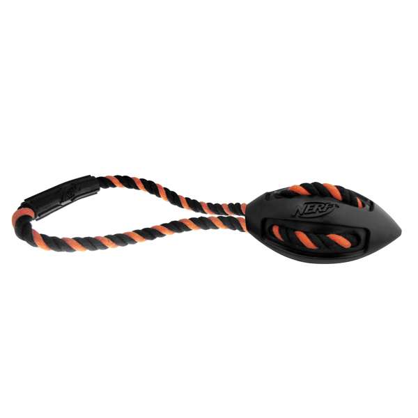 Nerf Dog Rubber and Rope Tug