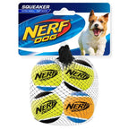 Nerf Dog Tennisball mit Quietscher – XS / 4er Set
