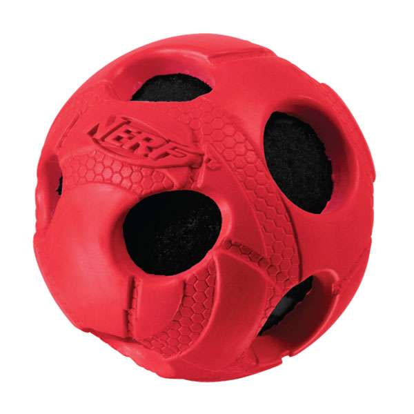 Nerf Dog Wrapped Bash Ball – gummiummantelt
