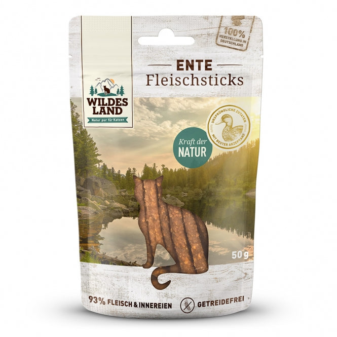 Wildes Land Cat Fleischsticks Ente