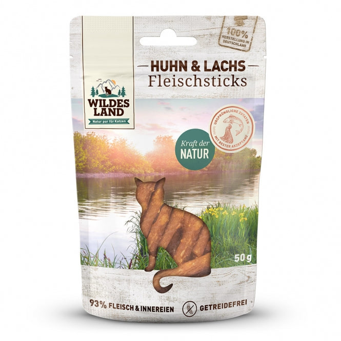 Wildes Land Cat Fleischsticks Huhn & Lachs