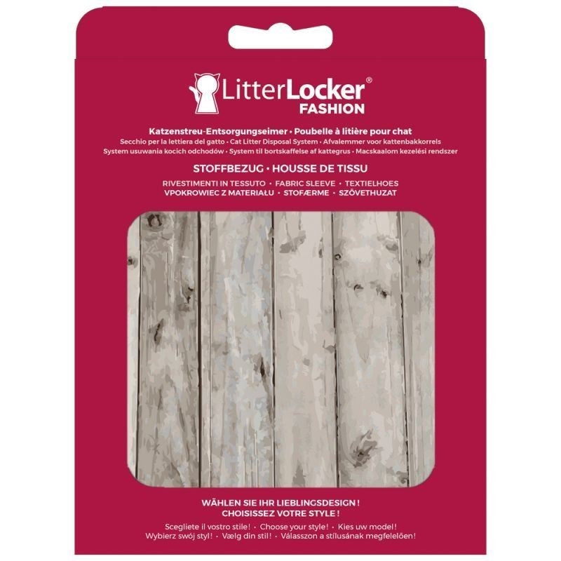 LitterLocker Fashion Bezug Wood Holzoptik
