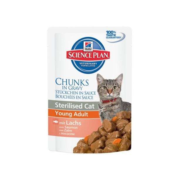 Hills Feline Sterilised Cat Young Adult Lachs