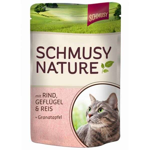 Schmusy Natures Menü Rind und Geflügel