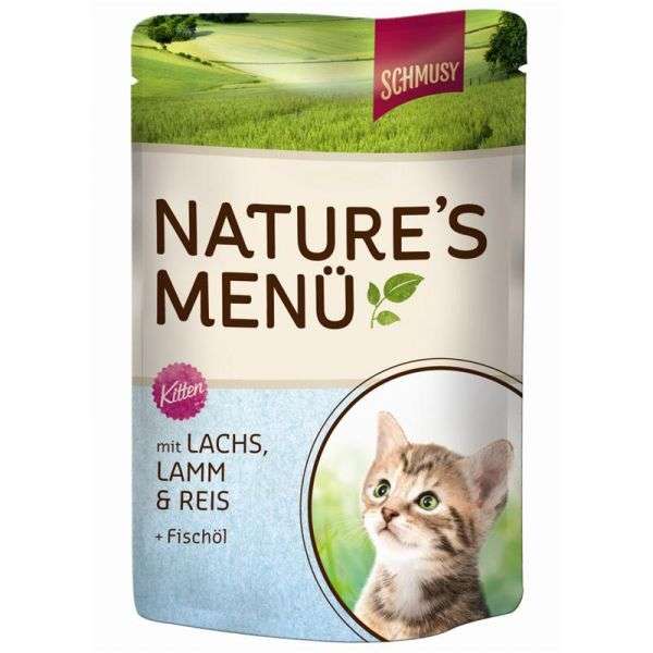 Schmusy Natures Menü Kitten Lachs