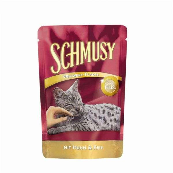 Schmusy Vollwert Flakes Huhn & Reis