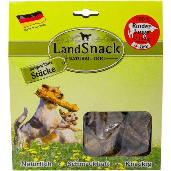LandSnack Dog Natural Rinderlunge plus Zink