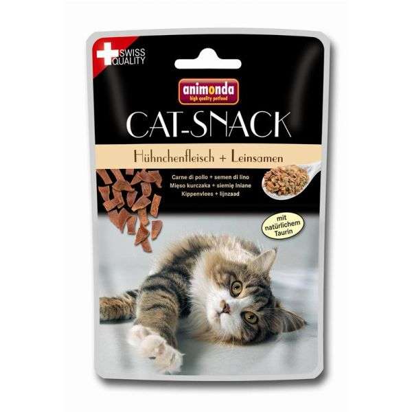 Animonda Cat - Snack Hühnchenfleisch & Leinsamen