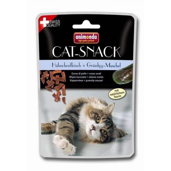 Animonda Cat - Snack Hühnchenfleisch & Grünlipp - Muschel