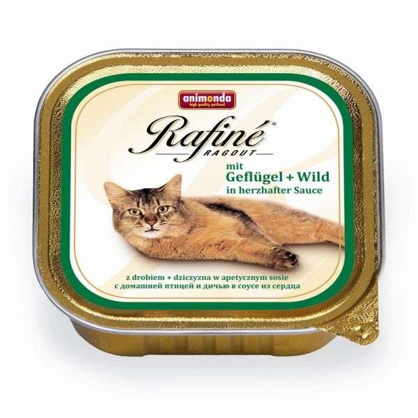 Animonda Schale Rafine Ragout mit Geflügel & Wild in Sauce