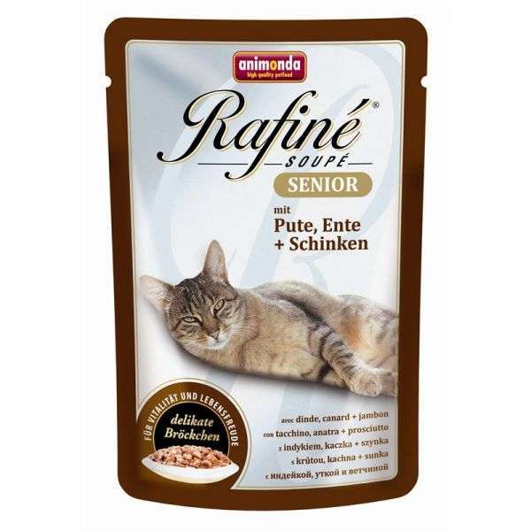 Animonda Rafine Soupe Senior Pute + Ente & Schinken