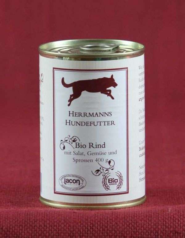 Herrmanns Rind + Salat und Sprossen