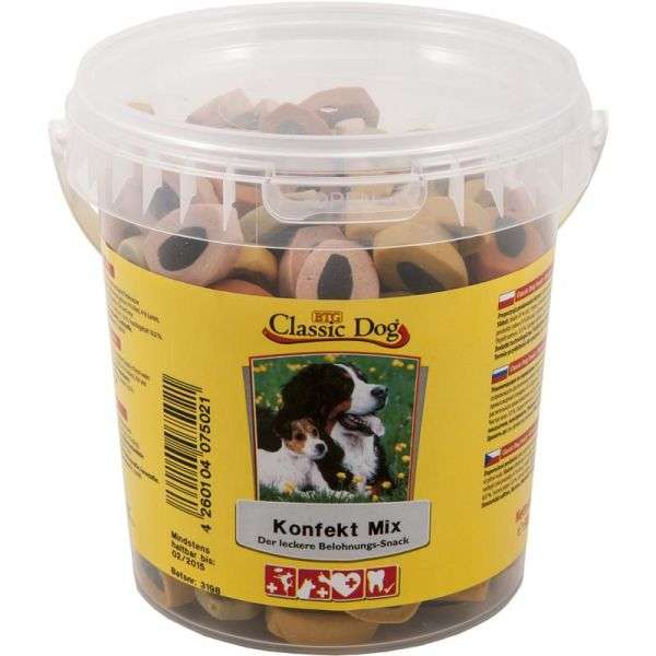 Classic Dog Snack Konfekt Mix im Eimer