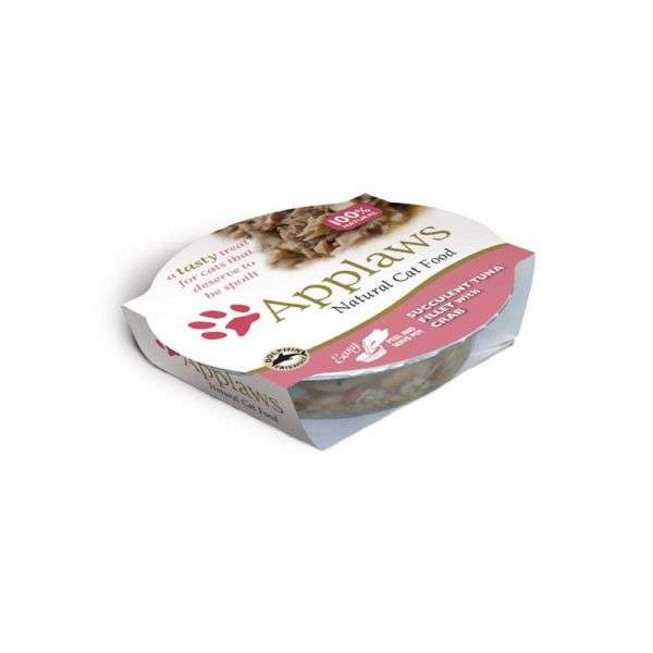 Applaws Cat Pots saftiges Thunfischfilet&Krabben
