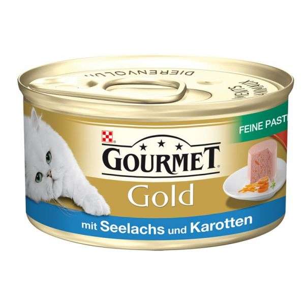 Gourmet Gold Feine Pastete mit Seelachs & Karotten