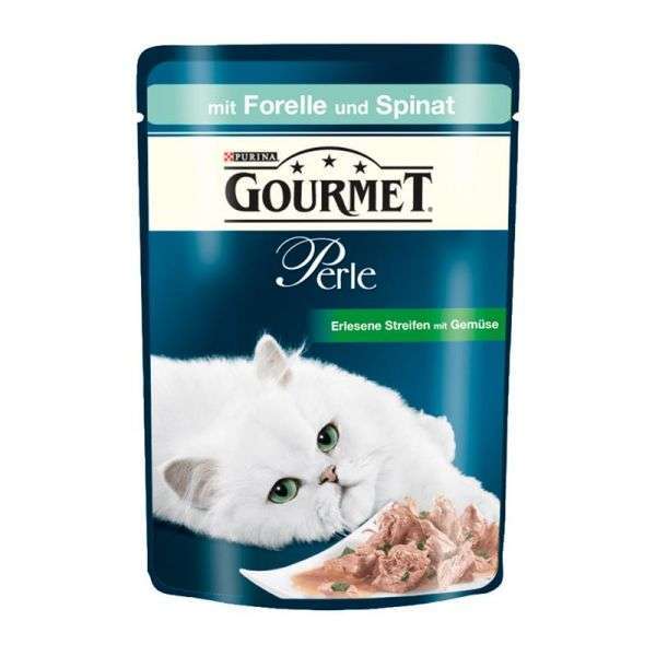 Gourmet Perle Erlesene Streifen mit Forelle & Spinat