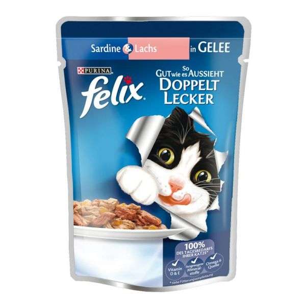 Felix So gut wie es aussieht Doppelt lecker mit Sardine & Lachs